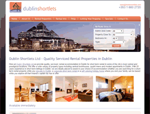 Tablet Screenshot of dublinshortlets.com